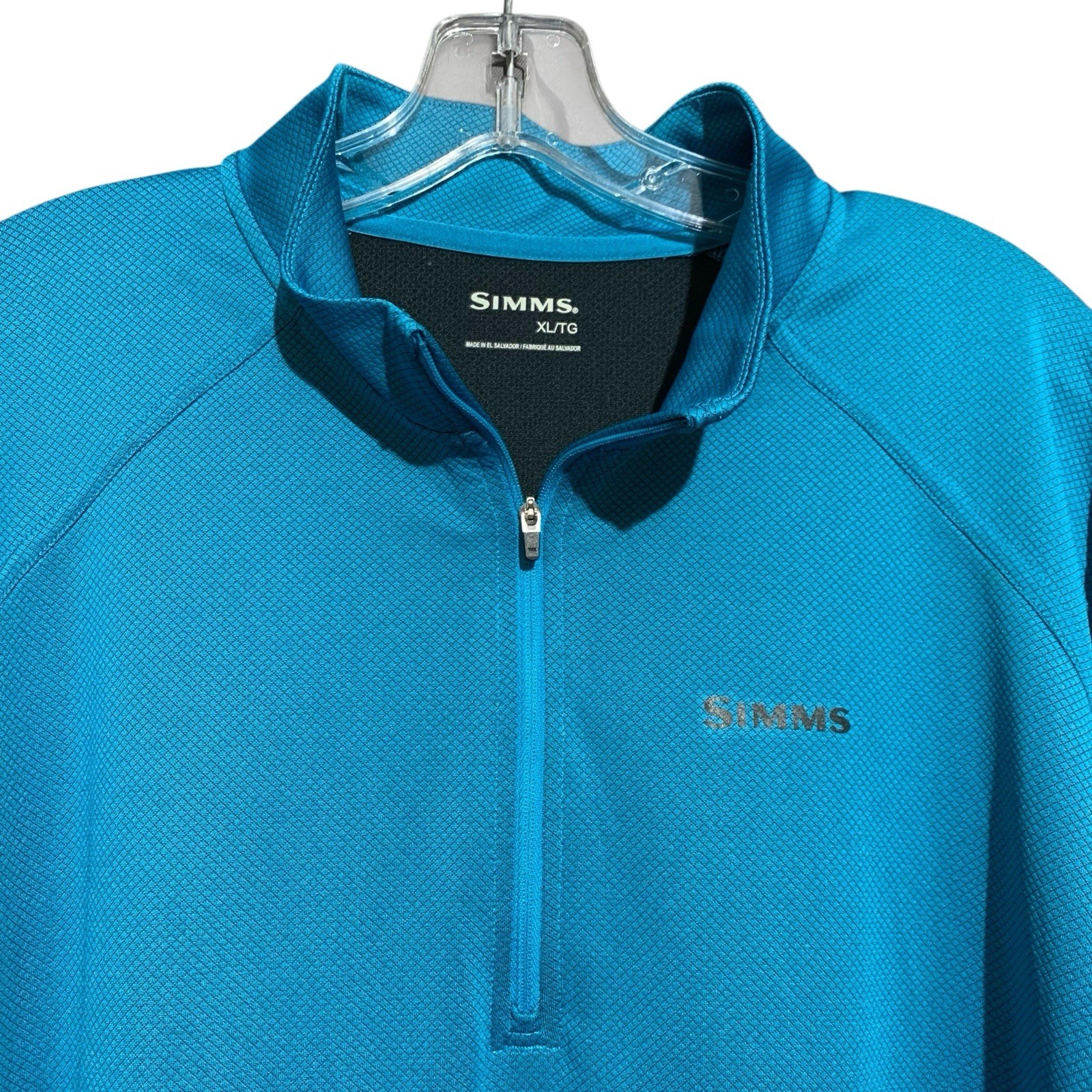 Simms SolarFlex Plus Pullover Mens XL UPF 50 Fishing Shirt Quarter Zip (Flaw) gallery