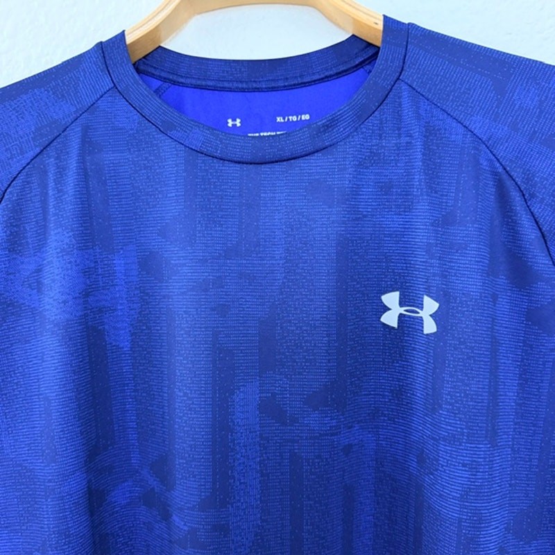 Under Armour The Technical Tee Athletic Lightweight Blue Short Sleeve Men's XL gallery