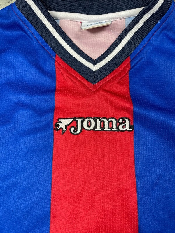 Joma Red Blue Striped Jersey Soccer XL Extra Large Mens V Neck gallery