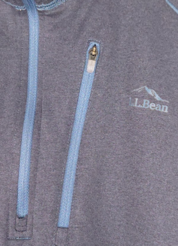 LL Bean Men's Large 1/4 Zip Pullover Quick Dry Base Layer Performance 509467 gallery