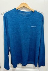 Patagonia Men’s Capilene Cool Daily Blue Long Sleeve Shirt Base Layer Sz XL