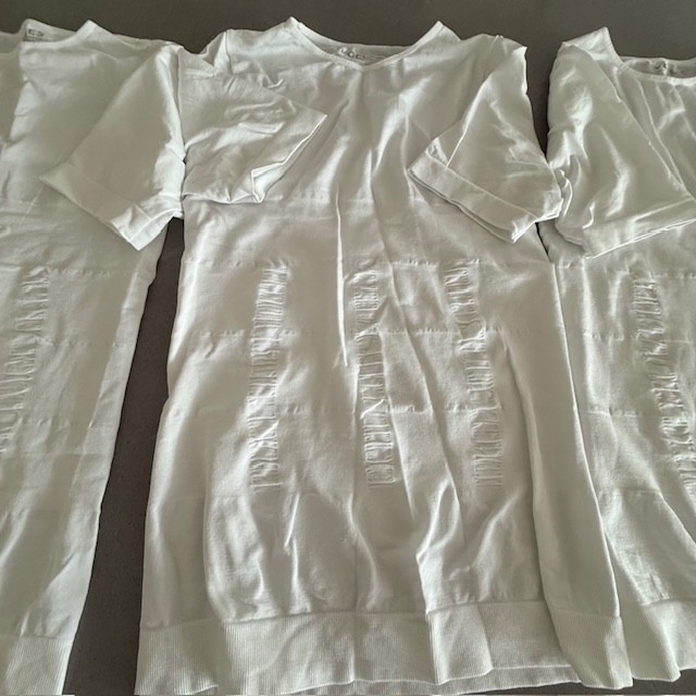 3 Men's Compression Undershirt Slimming Short Sleeve Shirt Abdomen XXL EUC gallery