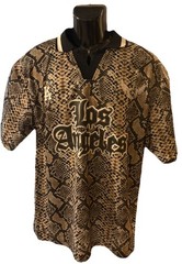 NWT SANTIS STUDIO Snake LA Johnny Soccer Jersey Short Sleeve,SIZE L#26