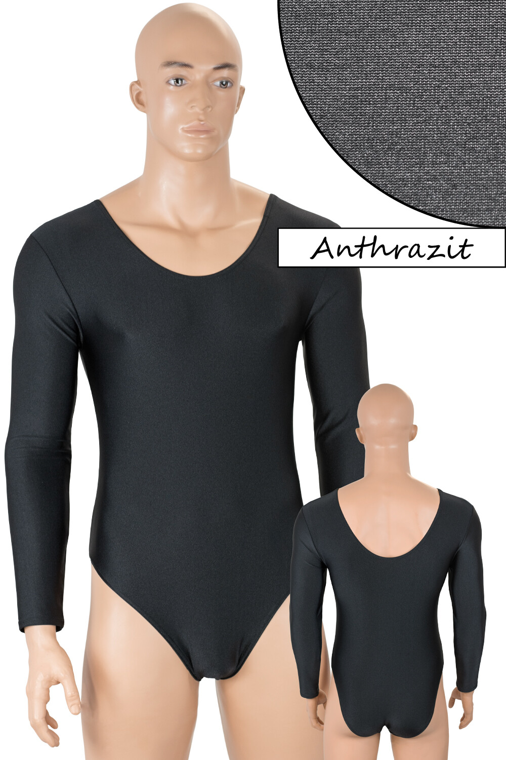 Mens Gym Bodysuit Long Sleeves Snap Fastening Crotch Stretch Shiny Sports gallery
