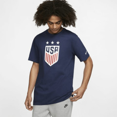 Nike USA Soccer National Team Patriot Men’s Tee Size Medium M Navy Logo White