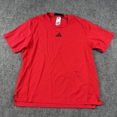 Adidas D4T INT Tee Shirt Mens XL Pure Ruby Red Climacool Athletic Training Top