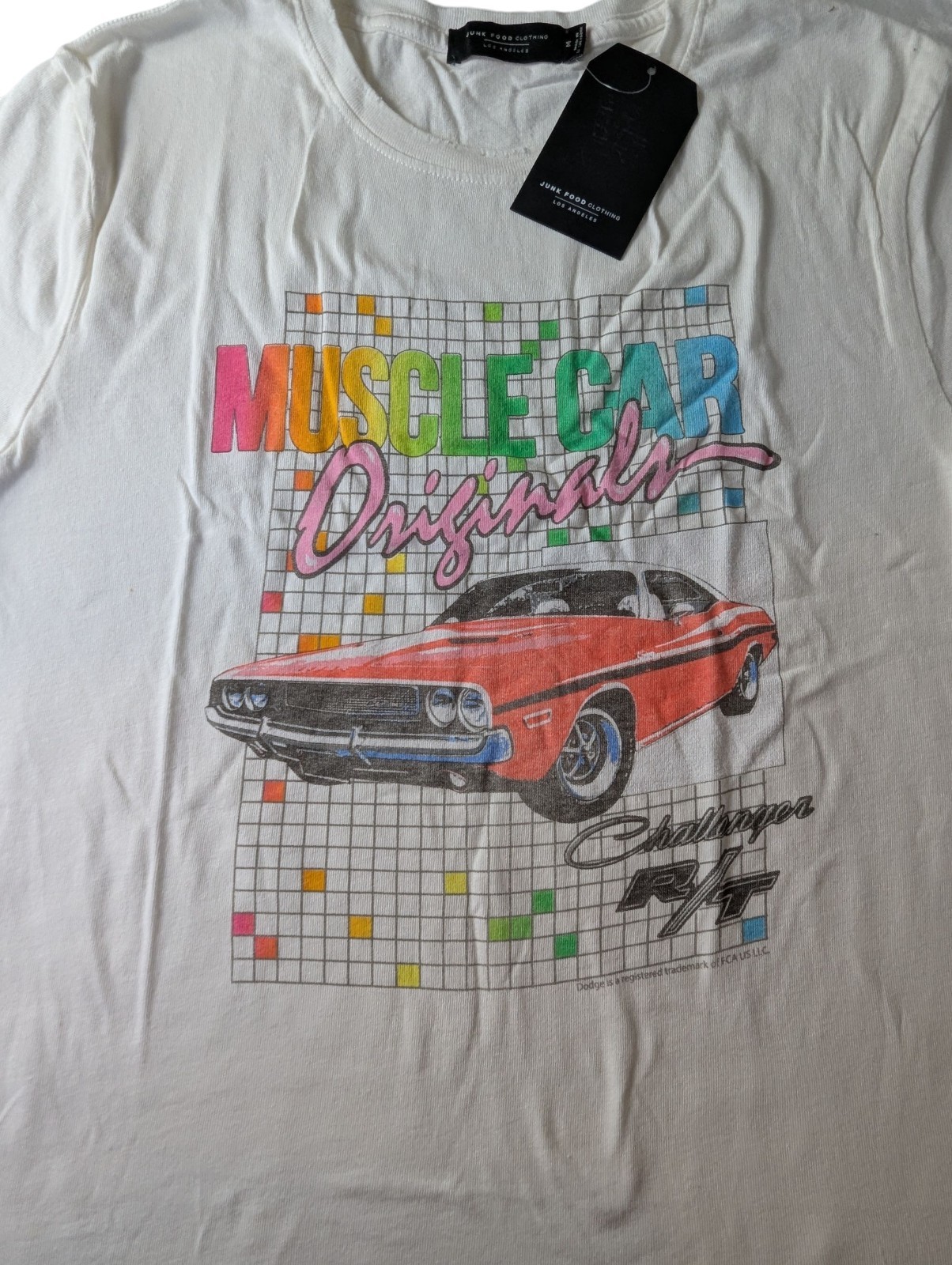 Junk Food Mens Medium Musclecar Originals Dodge Challenger R/T Graphic T-Shirt gallery
