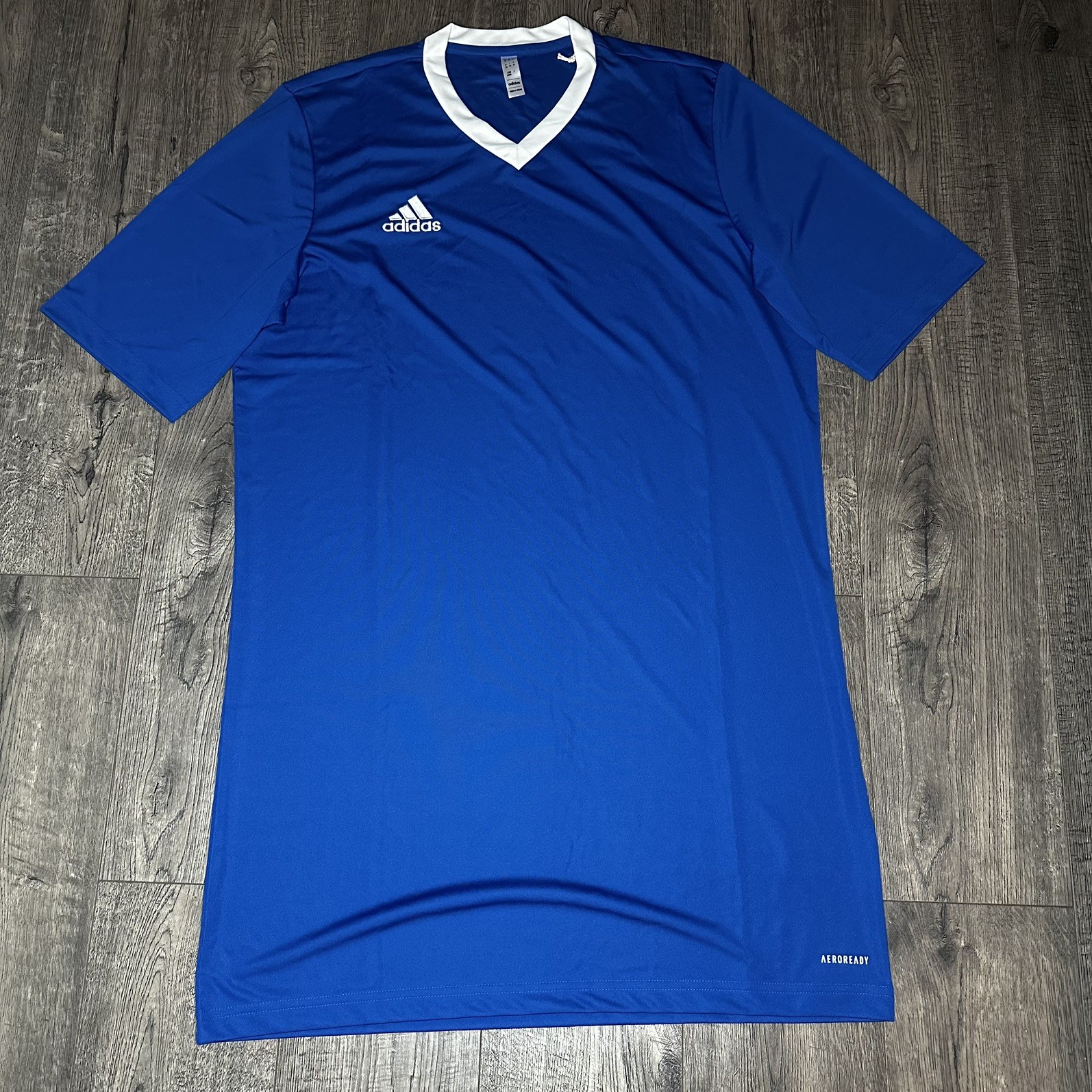 ADIDAS Entrada 22 Jersey Short Sleeve Royal Navy Blue Men’s TL Football Soccer gallery