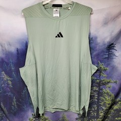 NEW Adidas JI8174 Mens Size 2XL XXL D4T Training Tank Top Sleeveless Shirt Green