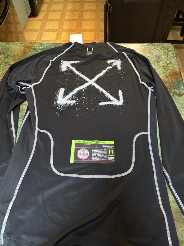 Nike x Off-White Nike Pro Dri-FIT Men's XL Long Sleeve Running Shirt New gallery
