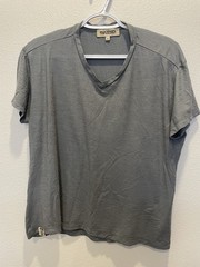 Merino.Tech Mens XL 100% Merino Wool T-Shirt New Zealand Gray Comfort Classic