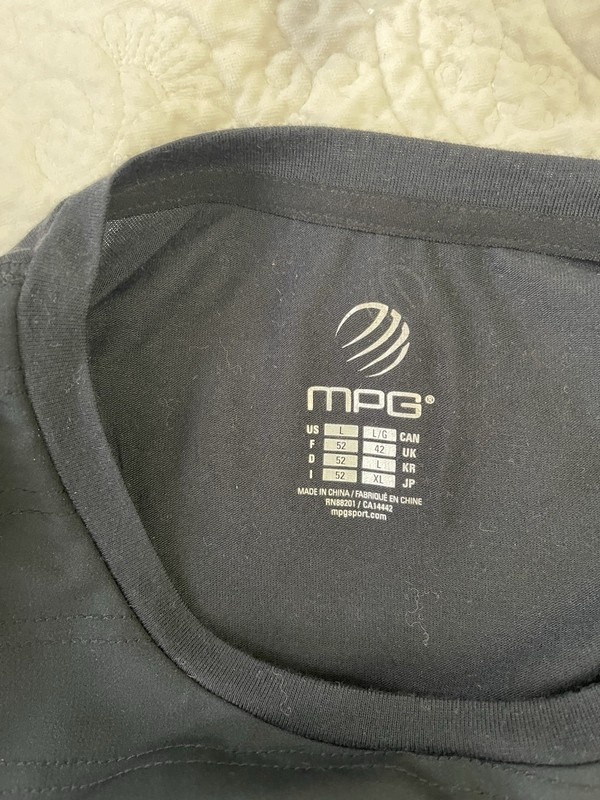 MPG Technique Slub Jersey Shirt Quick-Drying Moisture Wicking Black L gallery