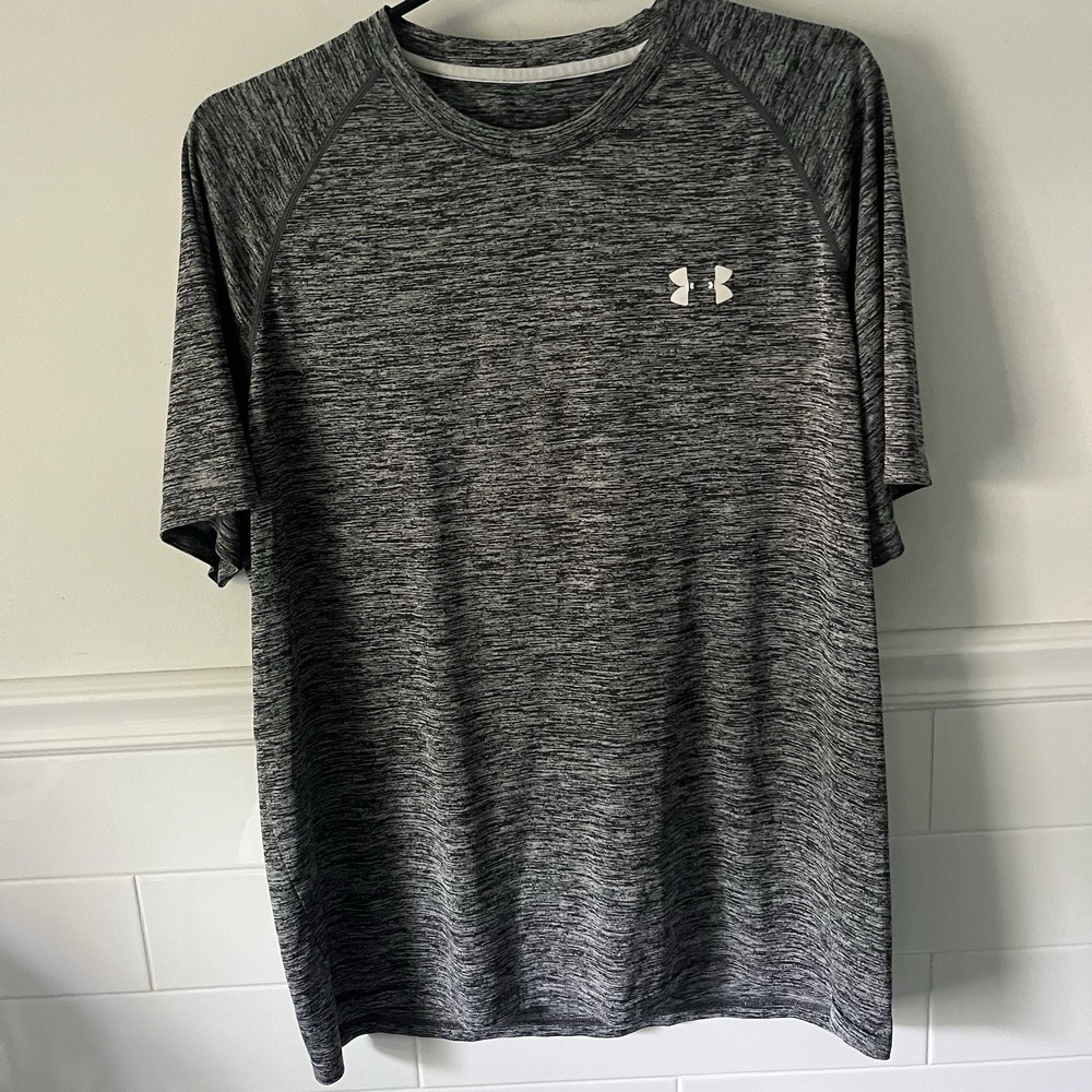 Under Armour Gray Heathered Athletic T-shirt