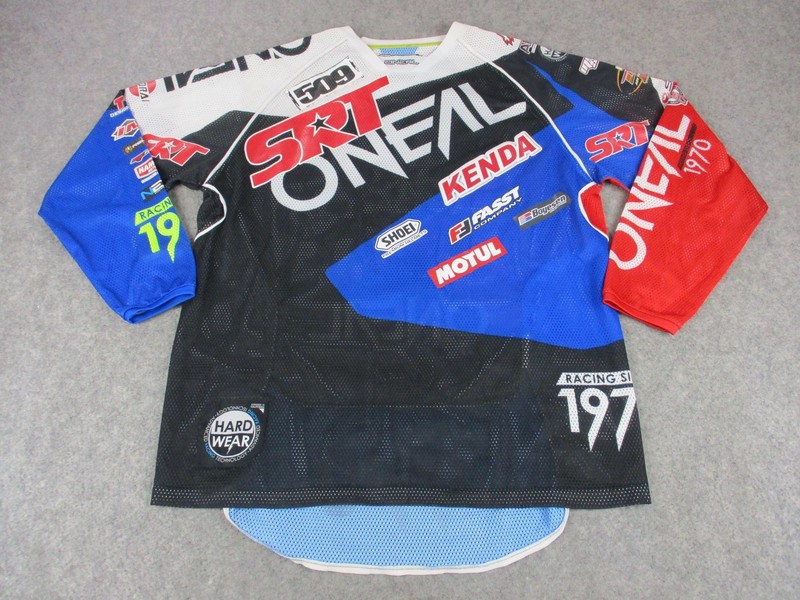 O Neal Jersey Mens Large Multicolor Thompson Hardwear Motocross Shirt MX gallery