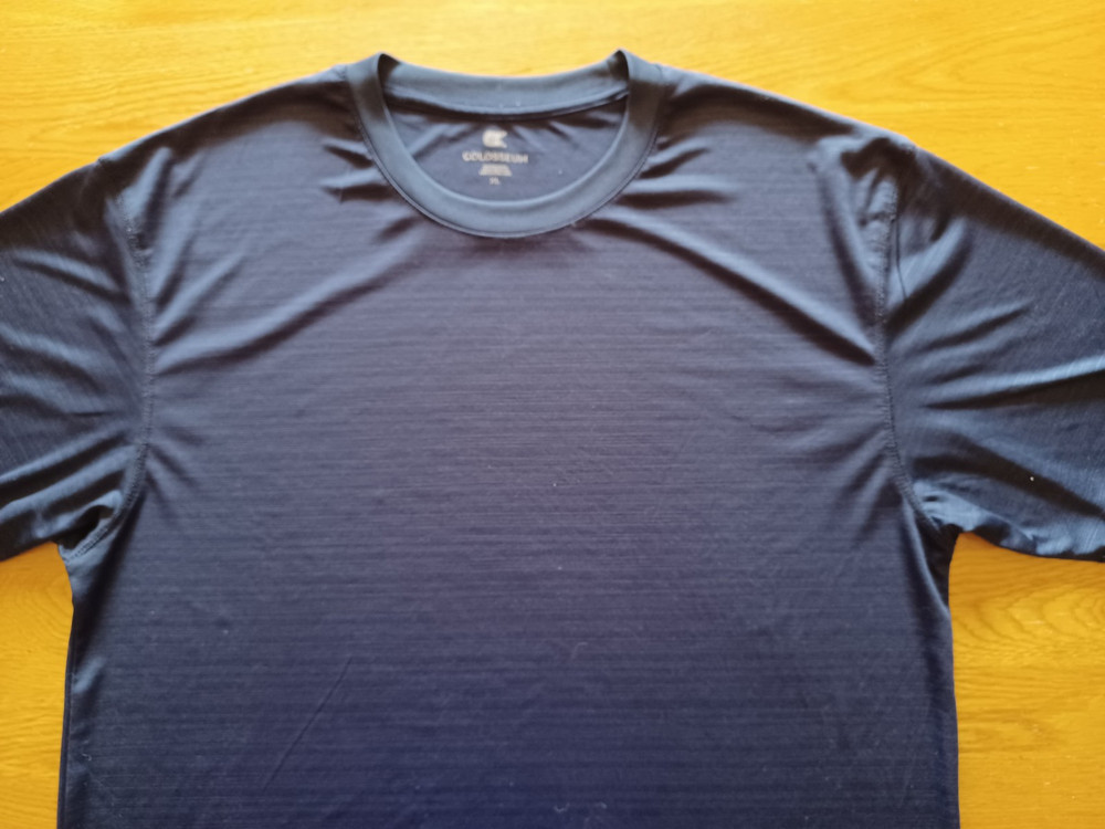 Mens XL baselayer tshirt Navy Unisex layer casual performance Colosseum 114168