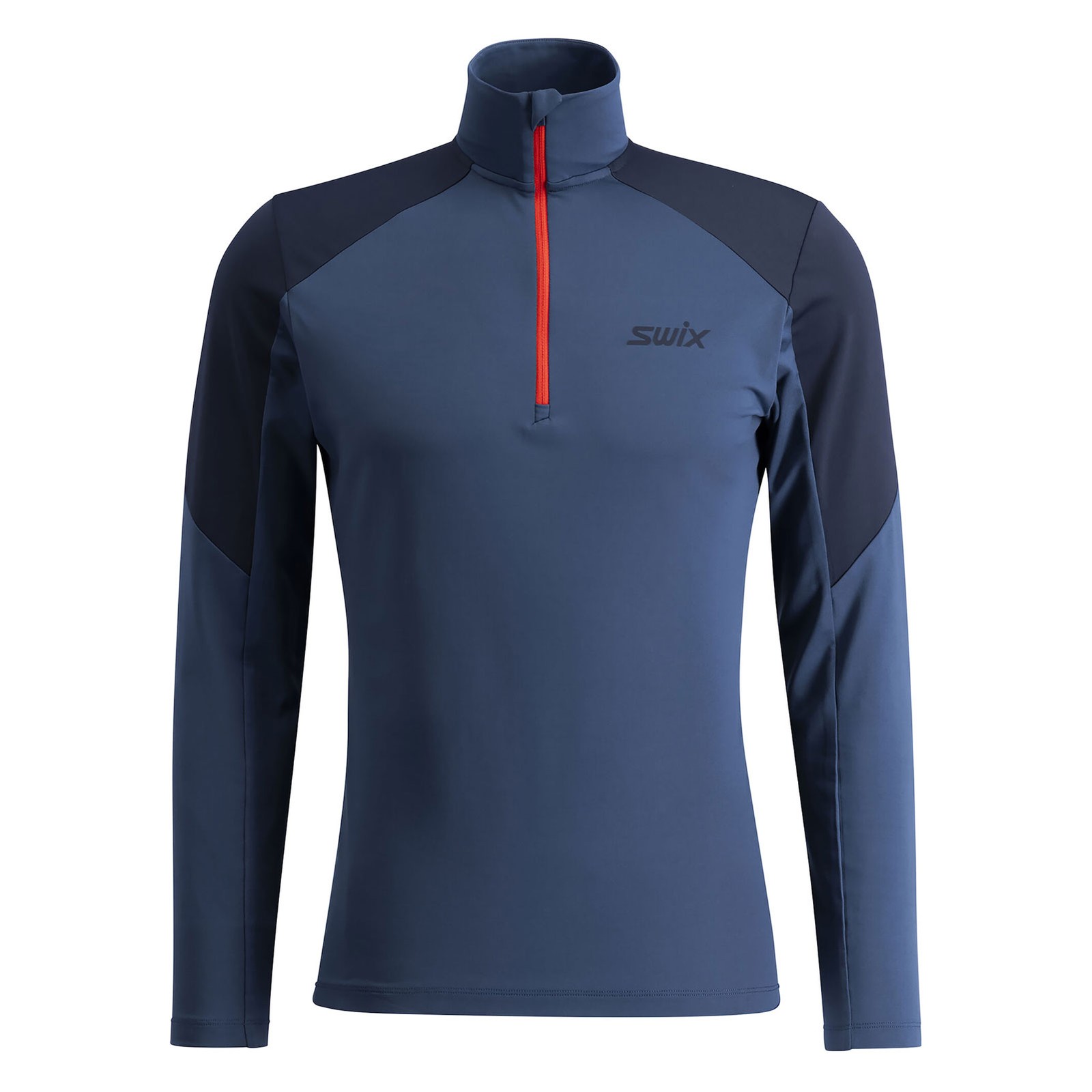 SWIX Men's Infinity Light Half Zip Lake Blue/Dark Navy Shirt (10153-24-75404) gallery