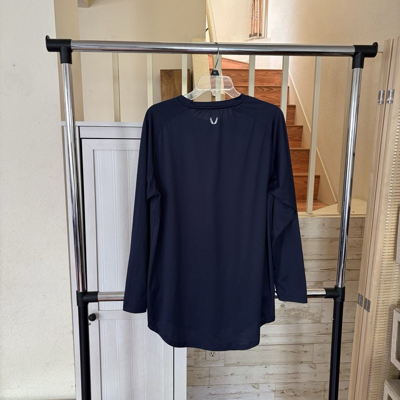 ASRV Men's Large Long Sleeve Performance Shirt DSG-0659 Navy Blue Lightweight gallery