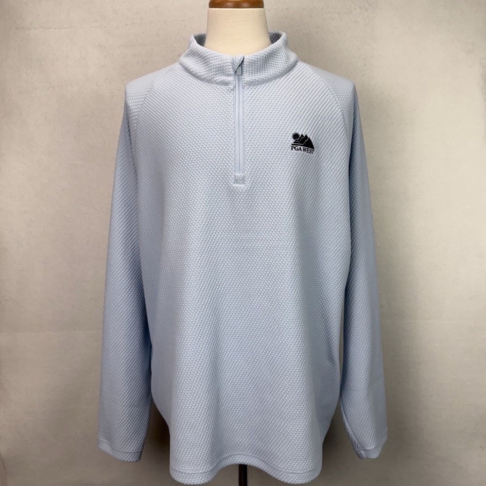 Puma Boulder 2.0 1/4 Zip Pullover Men's Size 2XL PGA WEST Golf Club Blue 632267