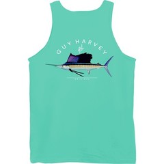 Guy Harvey WindJammer Boat Beach Fish Tank Top Pick Size…Celadon Mint.MSRP $20