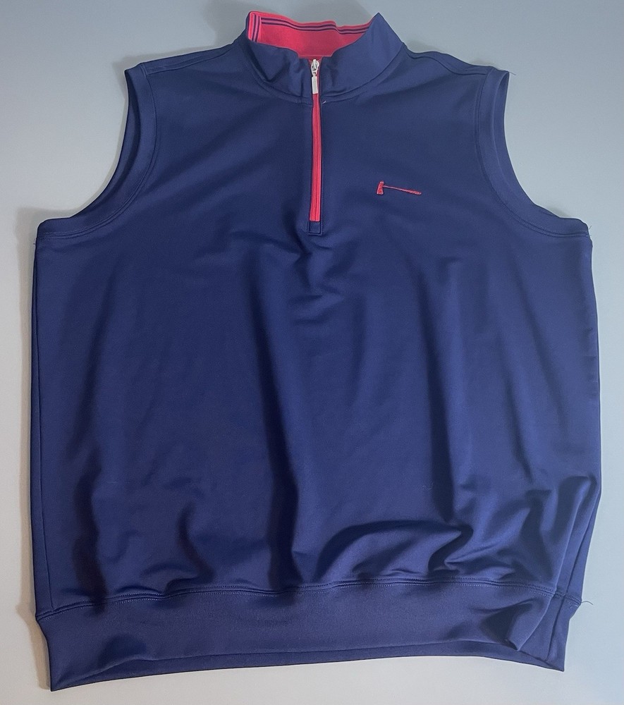 Carnoustie Performance x Mountaintop Golf Club Navy 1/4 Zip Pullover Men’s Large