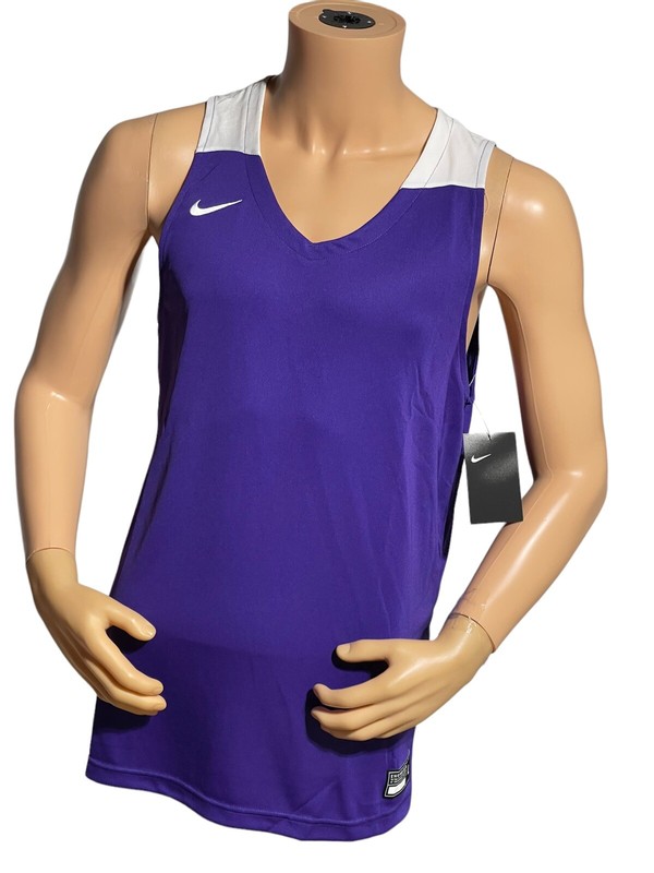 NWT Nike Elite Basketball Jersey Shirt Purple AV2095-548 Men's Size Large gallery