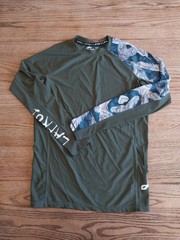 Lafroi Burst Shirt Compression Long Sleeve Green baselayer Mens Size Large