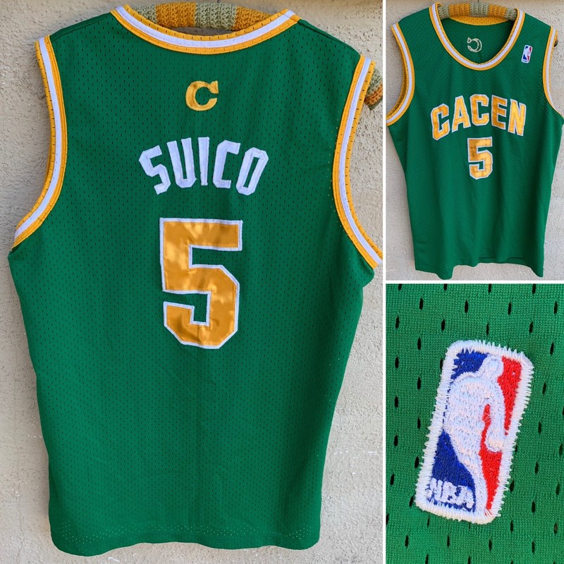 Basketball Jersey Front: CACEN 5 Back C SUICO 5 NBA Logo On Front gallery