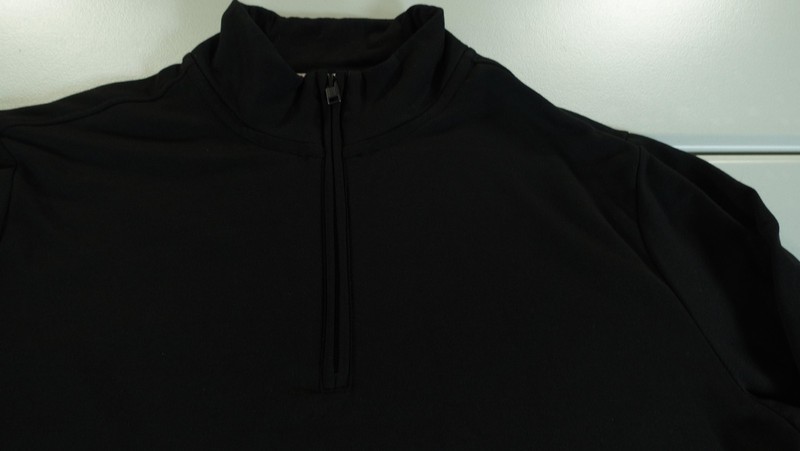Weatherproof Vintage Pullover Mens Large Black 1/4 Zip Fleece Lined Stretch gallery