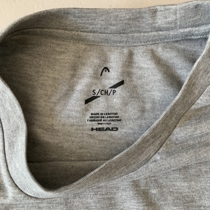 HEAD Hypertek Soft Stretch Athletic Short Sleeve Gray T-Shirt Mens S #332 gallery