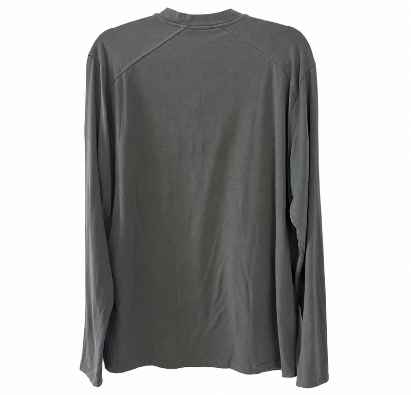 Free Fly Bamboo Henley Shirt Men Large Green Long Sleeve Outdoor Fishing gallery