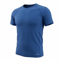 Tek Gear Mens XL Drytek Performance Shirt Polyester Blue Heathered Athletic Tee