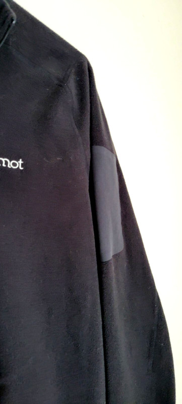 Marmot pullover jacket fleece polartec men's size S black 1/4 zip long sleeve gallery