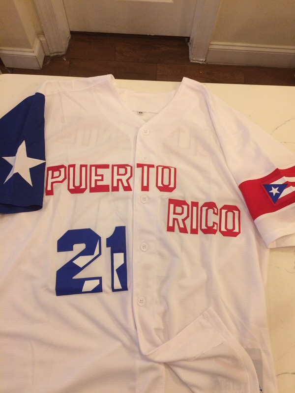 Puerto Rico Baseball Jersey 21Size XL Adult Jersey gallery
