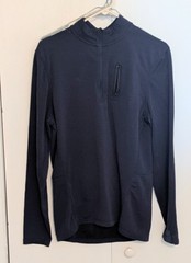 Ten Thousand Men’s Over Zip Performance Waffle Grid Quarter Zip Black Small