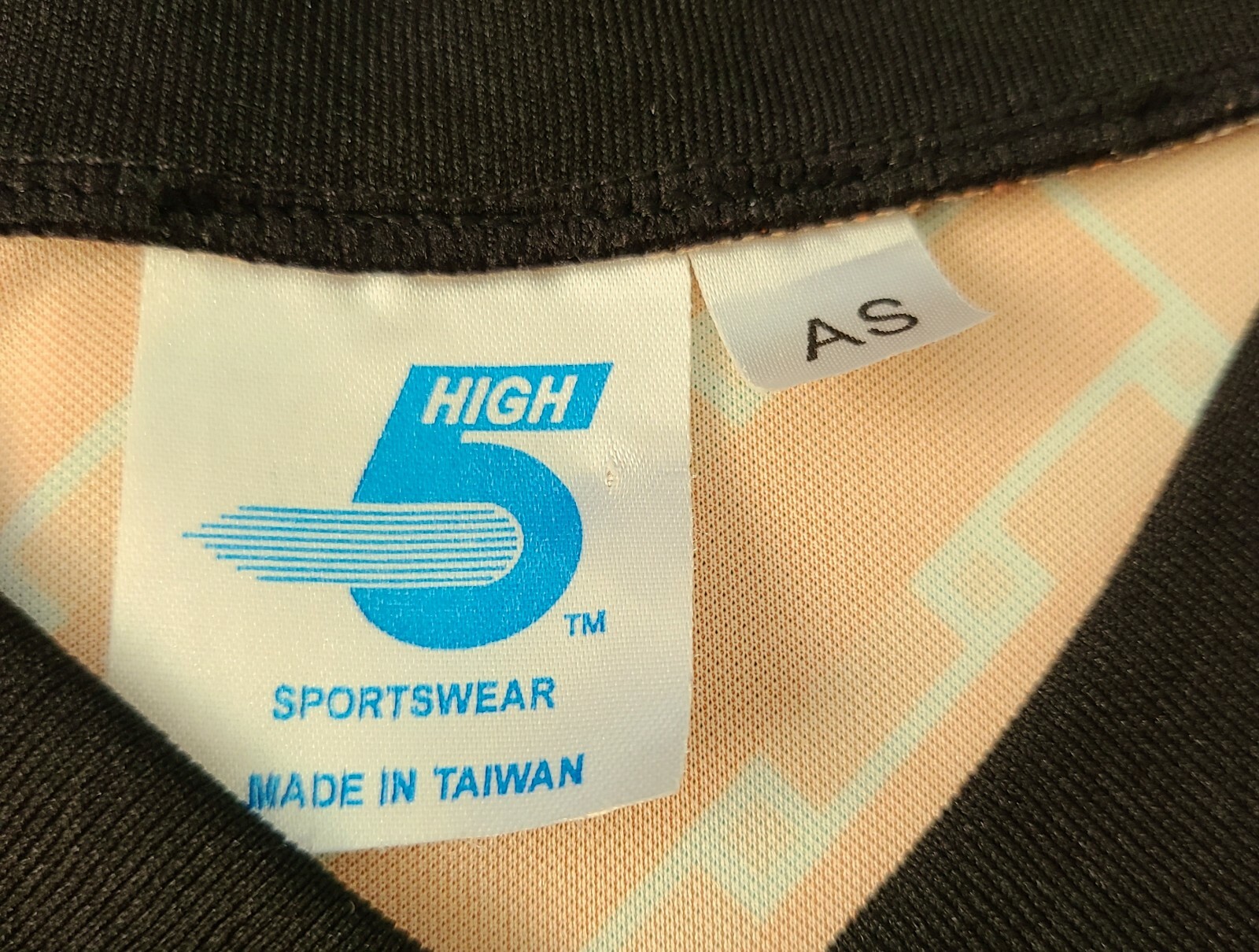 Men's High Five Sportswear Basket Weave Pattern Style Orange Shirt Size Medium gallery