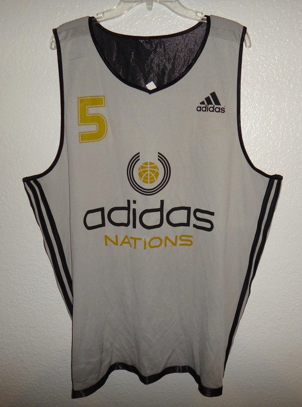 NEW MENS 2XL TALL 2XLT ADIDAS NATIONS AUTHENTIC PLAYER BASKETBALL JERSEY NBA PE gallery
