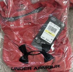 Under Armour HeatGear Compression SS Crew Neck T-Shirt Red Mens M Solid Logo