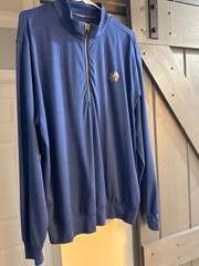 Men’s Donald Ross Blue Half-Zip Pullover Large- Excellent Condition Golf