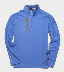 RLX Ralph Lauren Men’s 1/4 Zip Classic Fit Luxury Jersey Pullover Blue SZ.L NWT