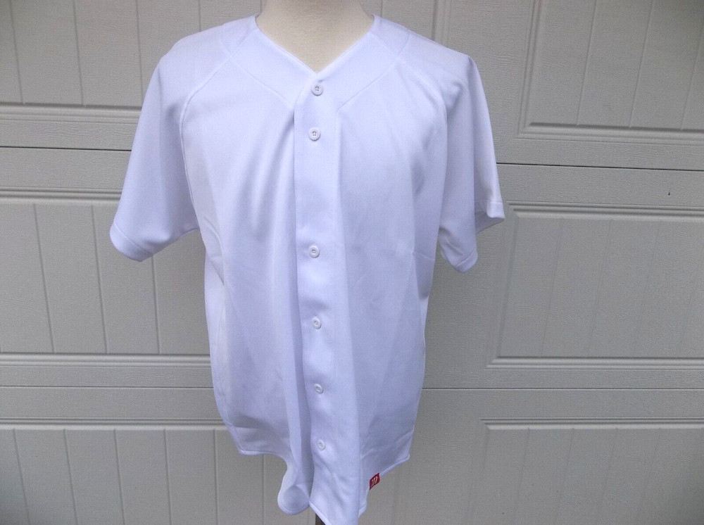 NWT MEN'S MARUCCI FULL BUTTON DOUBLE KNIT BASEBALL JERSEY.LARGE.BRAND NEW 2024.