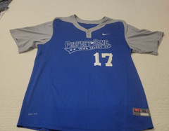 New Nike PG Perfect Game Baseball Jersey Dri Fit Men’s Blue Extra Large XL NOS