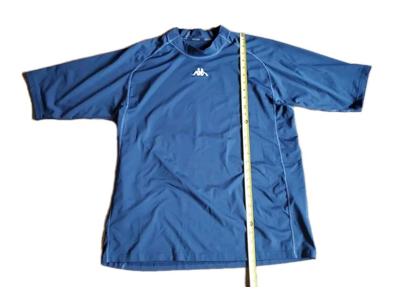 Kappa Shirt Mens Size M/L Blue Workout Performance Gym Stretch Training *READ* gallery