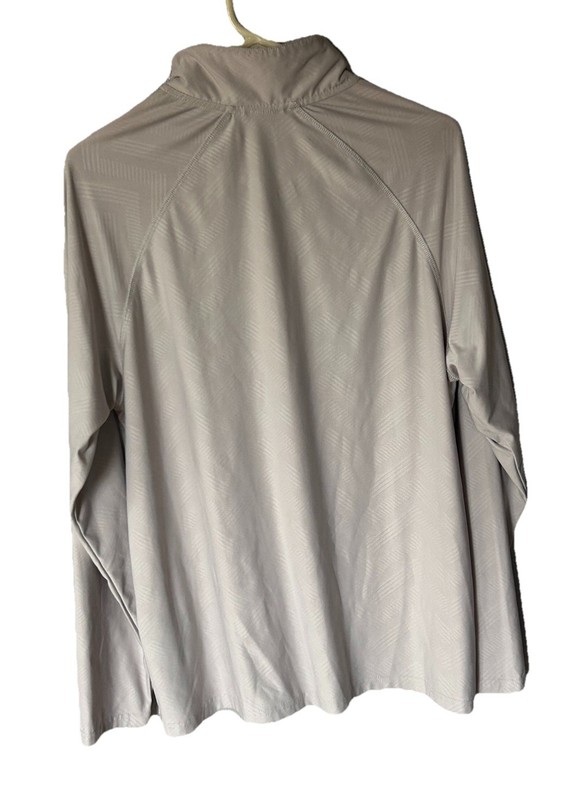 Men's Gerry Active Quarter Zip Jacket Pullover Long Sleeve Gray LG Breathable gallery