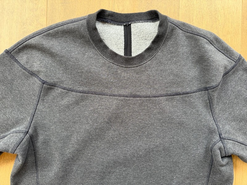Lululemon Revolve Long Sleeve Sweatshirt Heathered Black M3B34S Men’s Size Large gallery