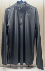 Nike Men’s Racer 1/4 Zip Running Shirt Athletic Steel Gray XLarge 547793-060