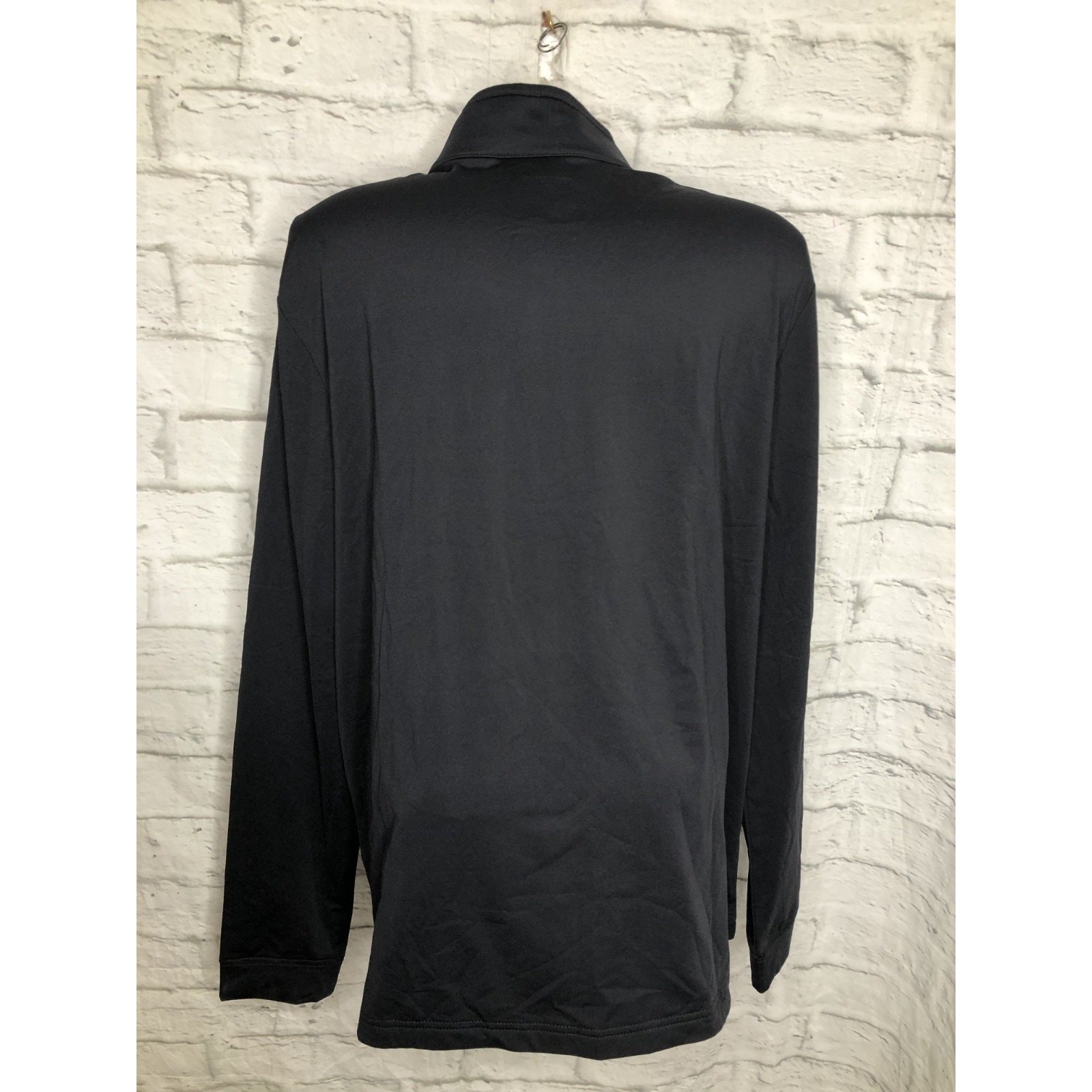 NEW Callaway Golf Shirt Black Gray Weather Series Long Sleeve 1/4 Zip Pullover gallery