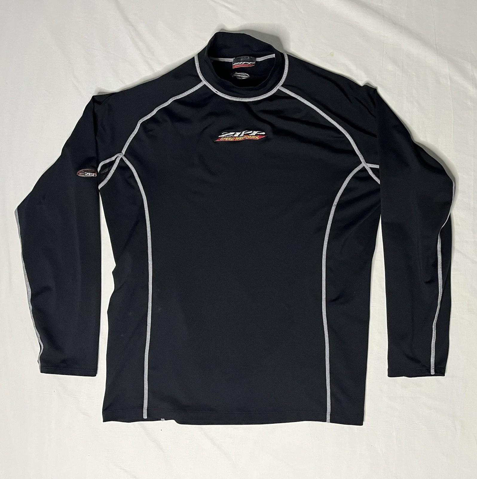 Zipp Speed Weaponry Technical Top Shirt Men’s Large Black Thermal Base Mock Neck gallery