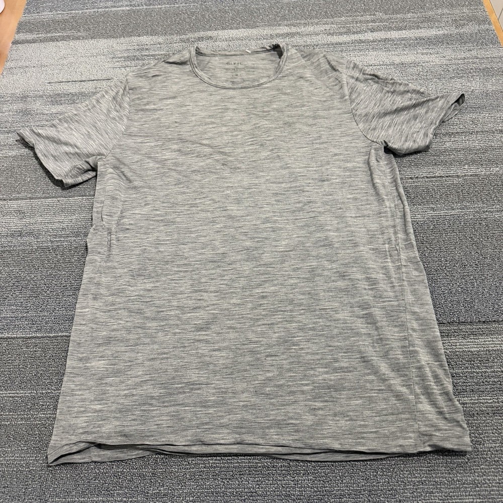Taylor Stitch Civic Shirt Mens 40 Medium Gray Merino Wool Baselayer Gorpcore*
