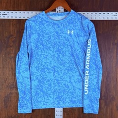 Under Armour Iso-Chill Shorebreak Camo Long Sleeve Shirt Ocean Blue Men’s Small