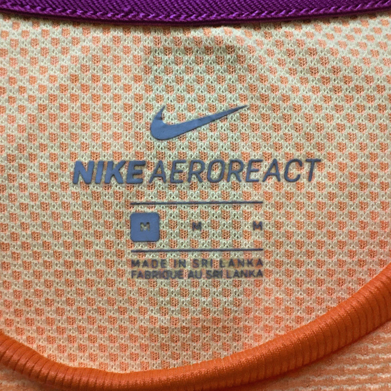 Nike Aeroreact Rafa Nadal Tennis Short Sleeve Shirt Sz M Rare Orange gallery